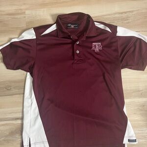 & Other Stories Maroon and White Polo Shirt